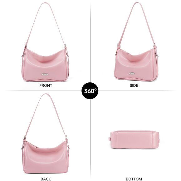 8673 LA FESTIN Hobo Bag Purse Ivory Pink Crossbody Shoulder Bag main image 0